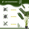 5FT Artificial Banana Tree Faux Decorative Plant in Nursery Pot for Indoor Outdoor Décor