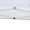 10 x 10ft Folding Pop Up Tent Outdoor Gazebo Canopy with Carrying Bag, White