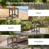 Outdoor Side Table, Adirondack Patio End Table for Garden, Pool, Backyard, Lawn, Beach, Indoor and Outdoor, Grey
