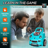 Qaba Mechanic Kids Truck Engine Toy Set, Car Service Play Set, Teal