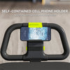 Soozier Ab Wheel Roller, Automatic Rebound Abdominal Wheel, Core Training Equipment with Phone Holder and Foldable Handle