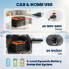 12 Volt Car Refrigerator, 53QT Car Fridge Electric Cooler, 12/24V DC and 100-240V AC, -68-68 ℉, Portable Refrigerator