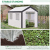 6.6' x 10' x 7' Heavy Duty Walk-In Greenhouse Vegetable Seed Growth Tent Outdoor Plant Growing Tunnel Warm House Flower Shed Backyard, White