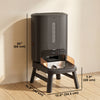 15L/63 Cups Anti-Clog Automatic Dog Feeder for Large Breed up to 23mm, Elevated Design, Dual Power, Easy to Set Up