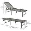 Wicker Outdoor Lounge Chair, Rattan Reclining Patio Lounger Tanning Chair with Adjustable Back, Light Grey