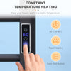 8-Bar Heated Towel Warmer Rack with Built-in Timer and LED Indicators, Wall Mounted & Free Standing Carbon Steel Electric Towel Bar with Adjustable Temperature, Black