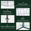 8' x 3' x 2.6' Mini Greenhouse Portable Hot House for Plants with Zippered Doors for Outdoor, Indoor, Garden, Clear