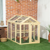 Chicken Run Expandable Outdoor Large Chicken Coop with 2 Doors and 3 Perches for 1–3 Chickens