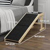 Pet Ramp Bed Steps for Dogs Cats Non-slip Carpet Top Platform Pine Wood 59