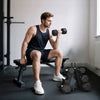 Soozier 60 LBS Hex Dumbbell Set with Rack, Rubber Coated Weights with Non-Slip Handles for Home Gym Strength Training