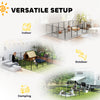 16 Panels Dog Playpen with Strap, Portable & DIY, for Medium Dogs, for Yard, RV, Camping, Garden, 31.5