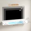 TV Stand with RGB LED Lights, Entertainment Center with Open Shelves for 75 Inch TV