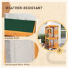Catio Outdoor, Elevated Design, with Wheels, Resting Box, Water-Resistant, Multi Platforms, Orange