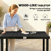 Aluminum Outdoor Dining Table for 6, Patio Rectangular Table, 47.2