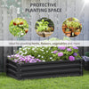 Galvanized Raised Garden Bed, Outdoor Planter Box for Vegetables, Flowers, Herbs, 4' x 2' x 1', Grey