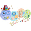 Qaba Caterpillar Montessori Busy Board, 7 in 1 Sensory Wall for Playroom Nursery Classroom, for Toddlers 3+ Years