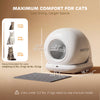 72L Automatic Litter Box, Self Cleaning Litter Box, App Control, Odor & Noise Control, Safety Sensors, Deodorant Gel