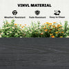 Vinyl Raised Garden Bed Kit, 3 x 3 x 1ft Elevated Garden Box with Open Bottom, Screwless Outdoor Planter Box