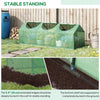 Portable Mini Tunnel Greenhouse Garden Planting Warm House with 3 Windows, 71
