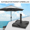 44lbs Square Cement Patio Umbrella Base Stand, Outdoor Garden Parasol Base Umbrella Weight Stand Holder Fits Φ1.3