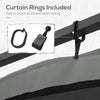 Replacement Mosquito Netting for Gazebo 12' x 12' Black Screen Walls for Canopy with Zippers
