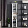Tall Medicine Cabinet, Freestanding Bathroom Storage Cabinet with Shelves and 2 Cupboards, Bathroom Organizer, White
