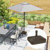 Patio Umbrella Base Umbrella Stand, Heavy Duty Outdoor Umbrella Stand Base 17.7