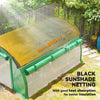 Walk-in Tunnel Greenhouse, Plant Hot House with Sunshade Net, Roll-up Mesh Sidewalls, 2 Doors, 6.6' x 10' x 6.5' , Green