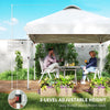 10' x 10' Pop Up Canopy Tent, Instant Sun Shelter, Tents for Parties, with Wheeled Carry Bag, for Outdoor, Garden, Patio, White