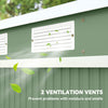 7' x 4' Galvanised Steel Garden Shed, with Foundation Kit -