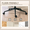 Criss Cross Chair with Flip-up Armrests, Wheels, Wide Office Chair with Adjustable Height, Tilting, Grey