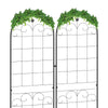 2 Pcs Garden Trellis for Climbing Plants, Outdoor Metal Trellis Plant Support Trellises for Patio, Lawn, Backyard