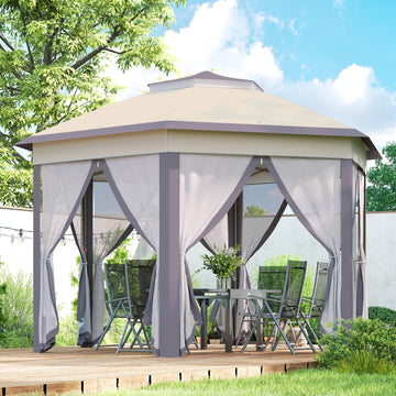 13' x 13' Pop Up Canopy Tent with Netting and Carry Bag, Instant Sun Shelter