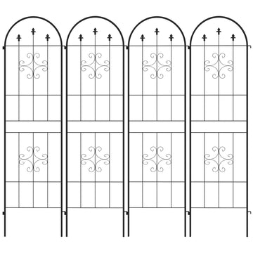 Metal Trellis Set of 4, Garden Trellis for Climbing Plants Support Frames, Arrow Design