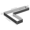 L-Shaped Raised Garden Bed, 82