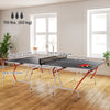 Soozier 9' x 5' Full Size Table Tennis Table, Folding Ping Pong Table with Paddles and Balls