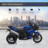 Kids Electric Pedal Motorcycle Ride-On Toy 6V Battery Powered w/ Music Horn Headlights Motorbike for Girls Boy Blue
