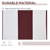 9' x 8' Outdoor Sunshade Canopy Awning Cover, Retractable Awning Fabric Replacement, UV Protection, Red and White