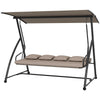 3 Seater Porch Swing Convertible Swing Chair Bed Cushioned