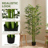 6 FT Artificial Tree Bamboo Tree Fake Plants in Pot for Home Office Living Room Decor, Green