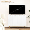 Modern Kitchen Storage Cabinet, Sideboard Buffet Cabinet with Adjustable Shelves for Kitchen Hallway