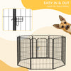 8 Panel Pet Playpen Play Yard Fence Home DIY Heavy-Duty Metal Foldable Indoor Outdoor 39