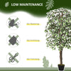 5.3ft Artificial Tree, Indoor Fake Ficus with Pot, for Home Office Living Room Decor