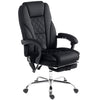 Massage Office Chair, Reclining Computer Chair with Adjustable Height and Footrest, Grey