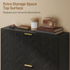 Shoe Cabinet with 3 Flip Drawers, Modern Narrow Shoe Storage Cabinet with Adjustable Shelves, Black