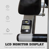 Soozier Height Adjustable Stair Stepper, Stepper Exercise Machine with Handlebar, LCD Monitor, Black