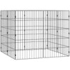 Foldable Metal Exercise Dog Playpen, Expandable Pet Fence for Small & Medium Dogs, 20