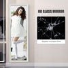 Floor Standing Mirror, Full Body Mirror, Free Standing, Leaning or Wall Mirror with Frame for Bedroom, White