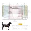 Metal Pet Playpen Portable Hexagon Dog Exercise Fence Multi-colored