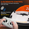 Qaba 12V Bumper Car for Toddlers, Ride On Car with 360 Degree Remote Control, Lights Music Horn, for 1.5-5 Years, Orange